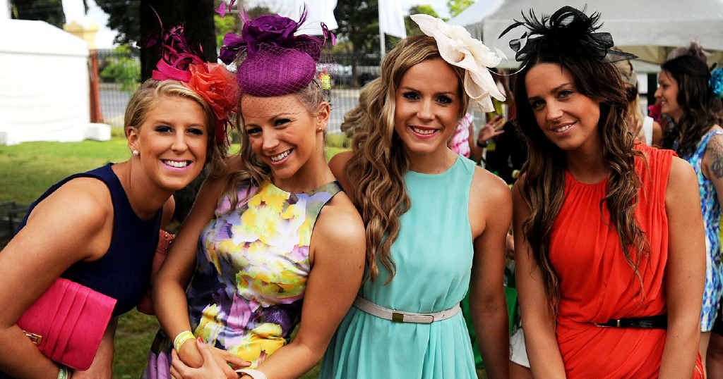 Race day calls for fashion that's conservative but fabulous ... banish all thought of garish or skimpy outfits. Race day calls for fashion that's conservative but fabulous ... banish all thought of garish or skimpy outfits.